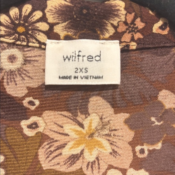 Wilfred Brown and Yellow Floral Button Down Shirt - Picture 2 of 8